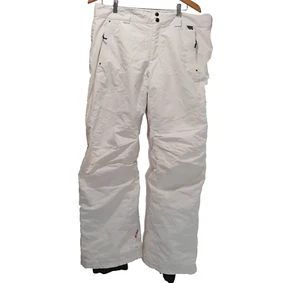 Columbia Omni-Tech Off White/Eggshell Ski Snow Lined Pants Women's size large - Picture 1 of 24
