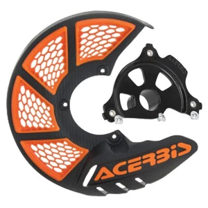 Acerbis X-Brake Vented Front Disc Cover Kit Black/Orange Black Mount For KTM - Picture 1 of 1