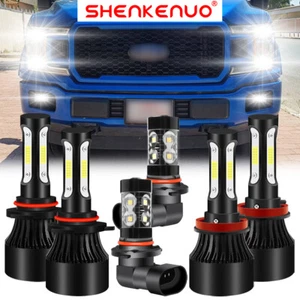 For Ford F-150 2015-2020 6X LED Headlight Bulb Fog Light Headlamp White X7 - Picture 1 of 15