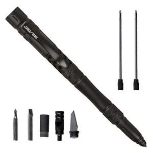 Mil-Tec Tactical Pen Black Pro Taktischer Kugelschreiber Glasbrecher Tools Clip - Bild 1 von 2