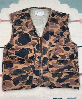 VTG 90s American Field Sportswear Camo Hunting Vest Men's Sz M Duck Camouflage - Image 1 of 4