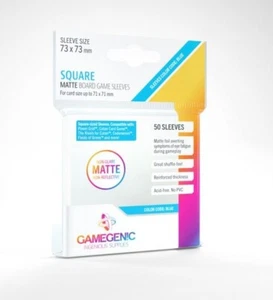 50 mangas cuadradas mate Gamegenic 73 x 73 mm - Imagen 1 de 5