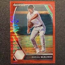 2021 Prizm Draft Picks Baseball #PDP166 Daniel McElveny FOTL Red Pulsar /11 RC
