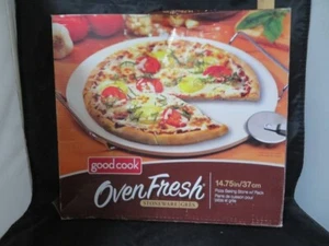 Good Cook Stone Ware Pizza Baking Stone with Rack 14.75 inch - Picture 1 of 7