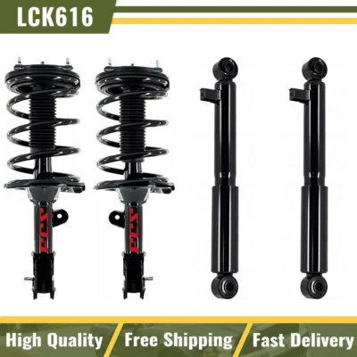 2 puntales delanteros completos y 2 amortiguadores traseros para Hyundai Santa Fe 2007 2008 2009 AWD Foto 1 de 4