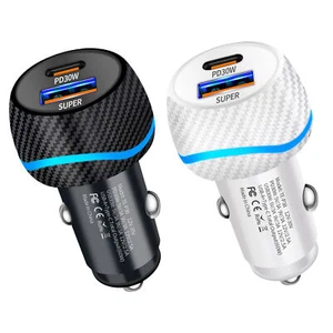Chargeurs Téléphone Portable Automobile 60W Prise de Charge Téléphone Voiture avec Deux Agréables - Photo 1 sur 12