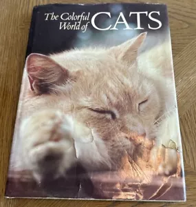 The Colorful World of Cats Hardcover Vintage 1975 Very Good Condition Longmeadow - Picture 1 of 6