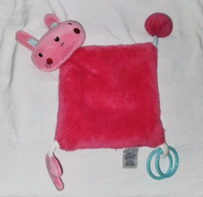 Baby Gear розовый кролик голова Teather кольцо погремушка милый безопасности одеяло NuNu плюшевый - Изображение 1 из 4