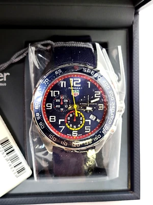 Tag Heuer Fórmula 1 Red Bull Racing Edición Especial Cronógrafo Cuarzo Esfera Azul Foto 1 de 4