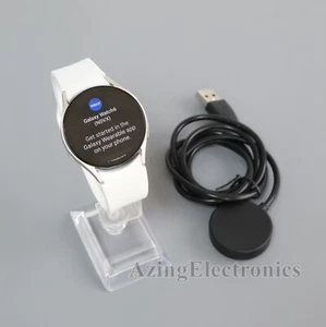 Samsung Galaxy Watch6 SM-R930 40mm Gold Aluminum Case White Sport Band (Good) - Picture 1 of 4