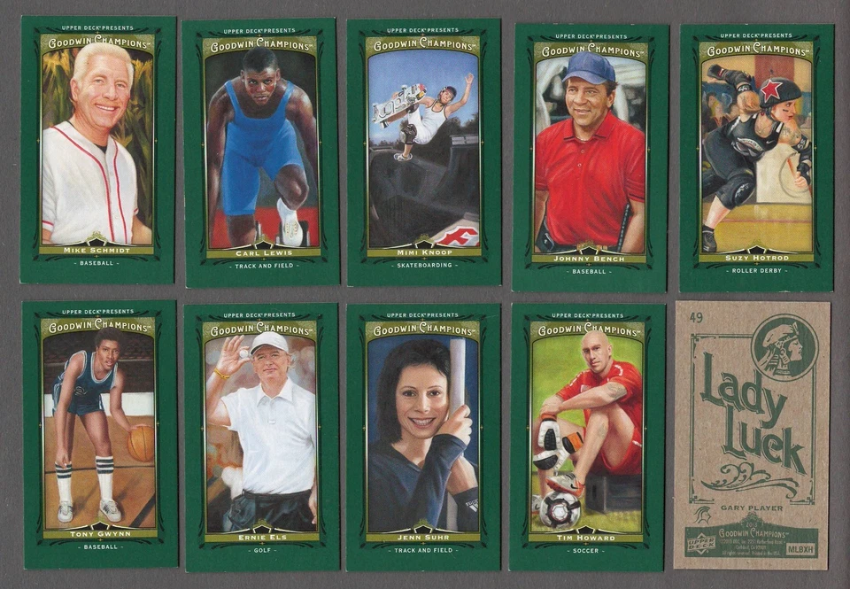 2013 Upper Deck Goodwin Champions MINI GREEN Parallel Single Card Lady Luck UD - Image 1 of 1