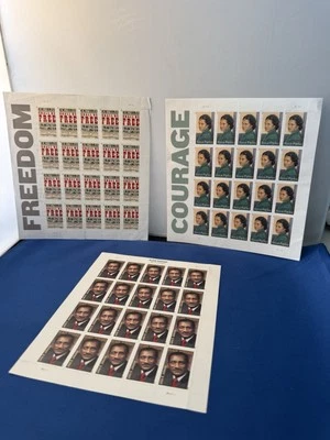 Набор марок USPS Black Heritage Rosa Parks Emancipation John H Johnson - Изображение 1 из 4