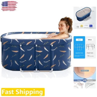 Japanese Soaking Tub - Portable 47" Spa Bath with Efficient Drainage System - Image 1 of 4
