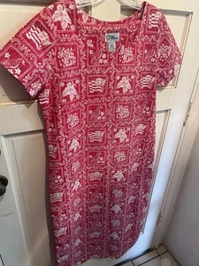 Reyn Spooner Aloha Damen Lahaina Matrosen rot Kleid Größe Medium - Bild 1 von 5
