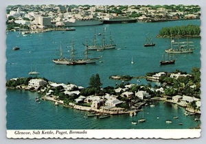 Vintage Bermuda Glencoe Salzkessel Paget Fotochrom Postkarte - Bild 1 von 2