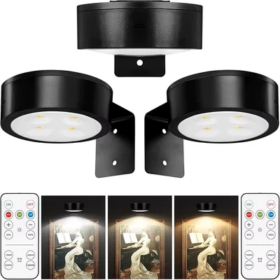 3PACK Wireless Light with Remote Control Battery Led Painting Lights for Wall Ar - Image 1 of 4
