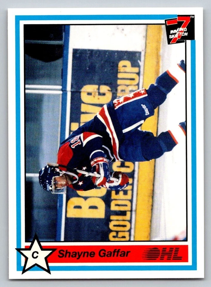 1990-91 7th Inning Sketch OHL - Shayne Gaffar #34 (RC) - Image 1 of 2