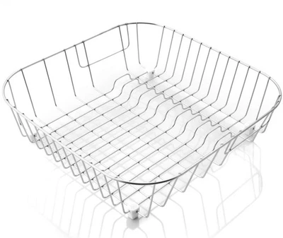 Scolapiatti 38x38,5x10,5cm Cestino per Scolare Acciaio Inox Asciugare - Immagine 1 di 2