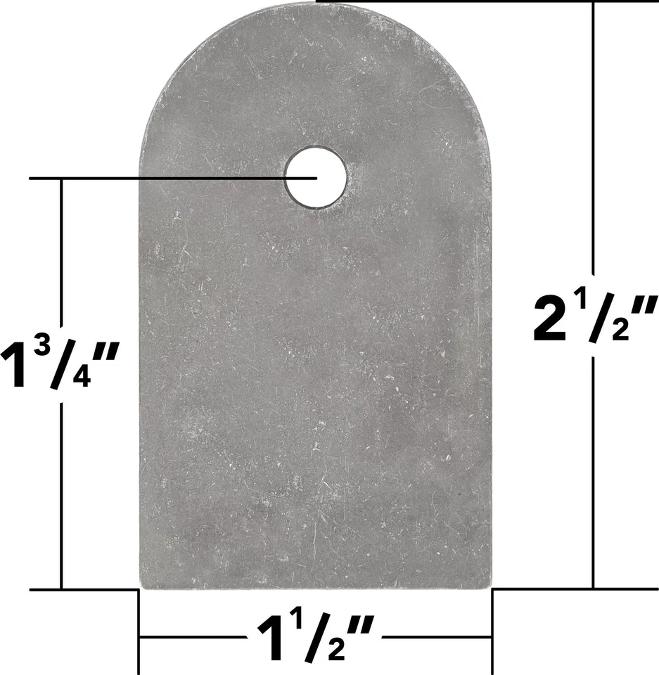 Trail Gear 180201-KIT Flat Tabs, Weld On, 3/16" Thick, 2.5", 10 Pack - Image 1 of 3