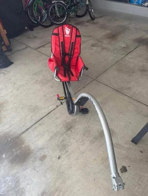 Remolque para bicicletas Weehoo iGo Turbo Tag Along para niños - rojo/plateado (K1000) Foto 1 de 4