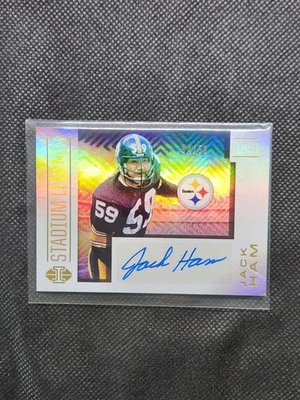 2020 Illusions Stadium Legends Jack Ham Gold Auto /50 - Image 1 of 2