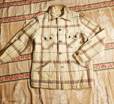 Vintage Chippewa Wool 1960s Plaid Peppermint Patty Shirt Jacket WI Woolen Mills - Image 1 of 4