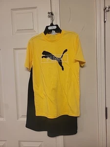 Puma Boys 2pc Short Set Sz Lg 14/16 - Picture 1 of 2