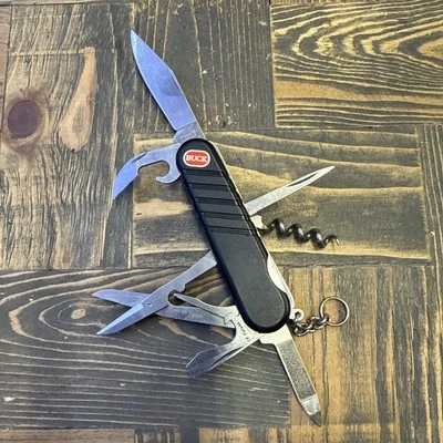 Navaja Suiza Buck Wenger Advantage Swissbuck Navaja de Bolsillo Plegable Usada Foto 1 de 4