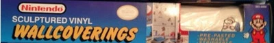1989 Nintendo Super Mario sculptured Vinyl Wall Coverings Sealed No Box - Image 1 of 4