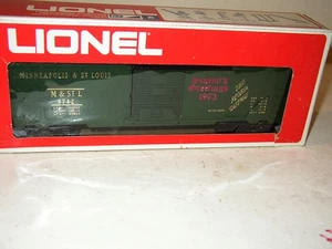 Lionel Season's Greeting's 1973 Box Car M&StL 9742 Minneapolis & St. Louis - Picture 1 of 3