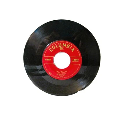 ENCHANTED, YOU DON'T KNOW ME Jerry Vale 1956 Columbia 45 RPM Vinyl Single Record - Image 1 of 4