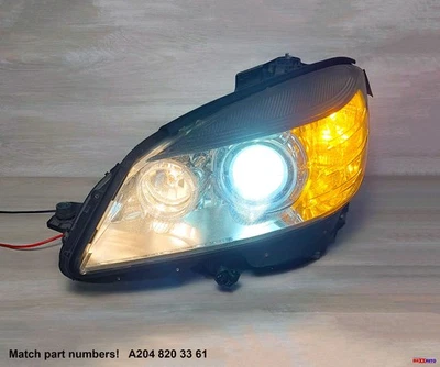 Faro izquierdo izquierdo xenón oculto Mercedes-Benz C300 C350 C63 2008-2011 probado por fabricantes de equipos originales Foto 1 de 4