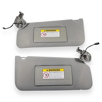 2003-2006 Ford Expedition Driver & Passenger Side Sun Visor Pair Set Gray - Image 1 of 4