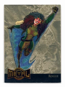 1995 Marvel Metal Rogue Gold Blaster Insert Card #10 of 18 Rare - Picture 1 of 2
