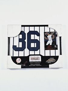 2002 Absolute Memorabilia Nick Johnson Autographed Jersey Plaque 111/200 Yankees