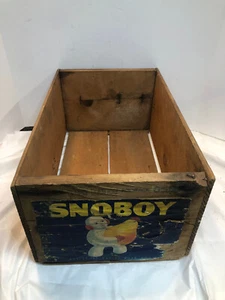 Caja de fruta de madera vintage - Snoboy Pears Yakima Washington - Imagen 1 de 11
