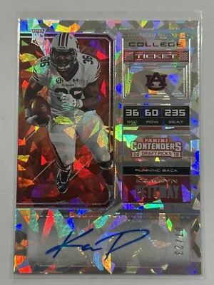 2018 Panini Contenders Kamryn Pettway CRACK ICE ROOKIE AUTO /23 - Image 1 of 2