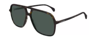 Gucci GG0545S 002 Occhiali da sole tartaruga - Verde - Foto 1 di 9