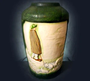 STUNNING VERY LARGE HAND PAINTED IMPERIAL AMPHOR AUSTRIAN SECESSIONIST VASE - Picture 1 of 11