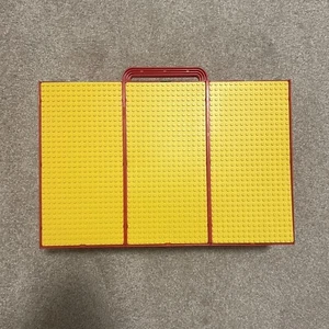 LEGO Vintage Red Storage Carry Case Building Base Plates 1989 (3) Compartments - Picture 1 of 8