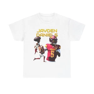 JAYDEN DANIELS Unisex Heavy Cotton T-shirt - Picture 1 of 34