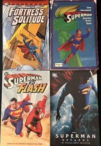 (4) Superman Fortress of Solitude Vs Flash Returns | Graphic Novels | DC Comics - Picture 1 of 22