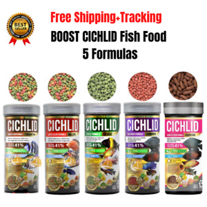 BOOST CICHLID Fish Food Accelerate Growth Accelerate Color All Species 5 Formula
