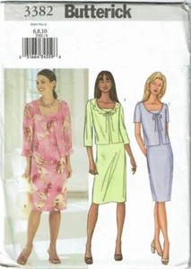Butterick Sewing Pattern 3382 Jacket Dress Misses Size 6-10 - Picture 1 of 2