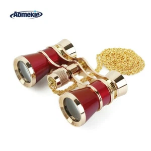 Opera Glasses Binoculars 3X25 Theater Glasses Mini Binocular Compact with Chain - Picture 1 of 7