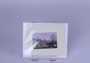 Beth Cheney Impresión Puente del Canal Escenas de Bufanda en Irlanda del Norte Artículo Raro - Imagen 1 de 3