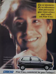 PUBLICITÉ DE PRESSE 1989 FIAT UNO 15 MODÈLES DE 4 à 6 CV ESSENCE ou DIESEL - Bild 1 von 1