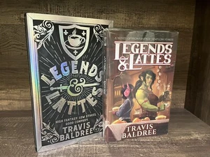 RARE- LEGENDS & LATTES by Travis Baldree TRUE 1st CRIPTID + UK TRU hb 1st Print! - Foto 1 di 6