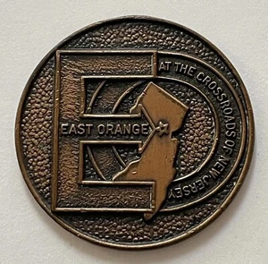Moneda ficticia de bronce centenario 1963 East Orange, Nueva Jersey - Imagen 1 de 3