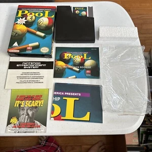 NES COMPLETE CHAMPIONSHIP POOL WITH POSTER NINTENDO GAME EXCELLENT CONDITION CIB - Picture 1 of 19